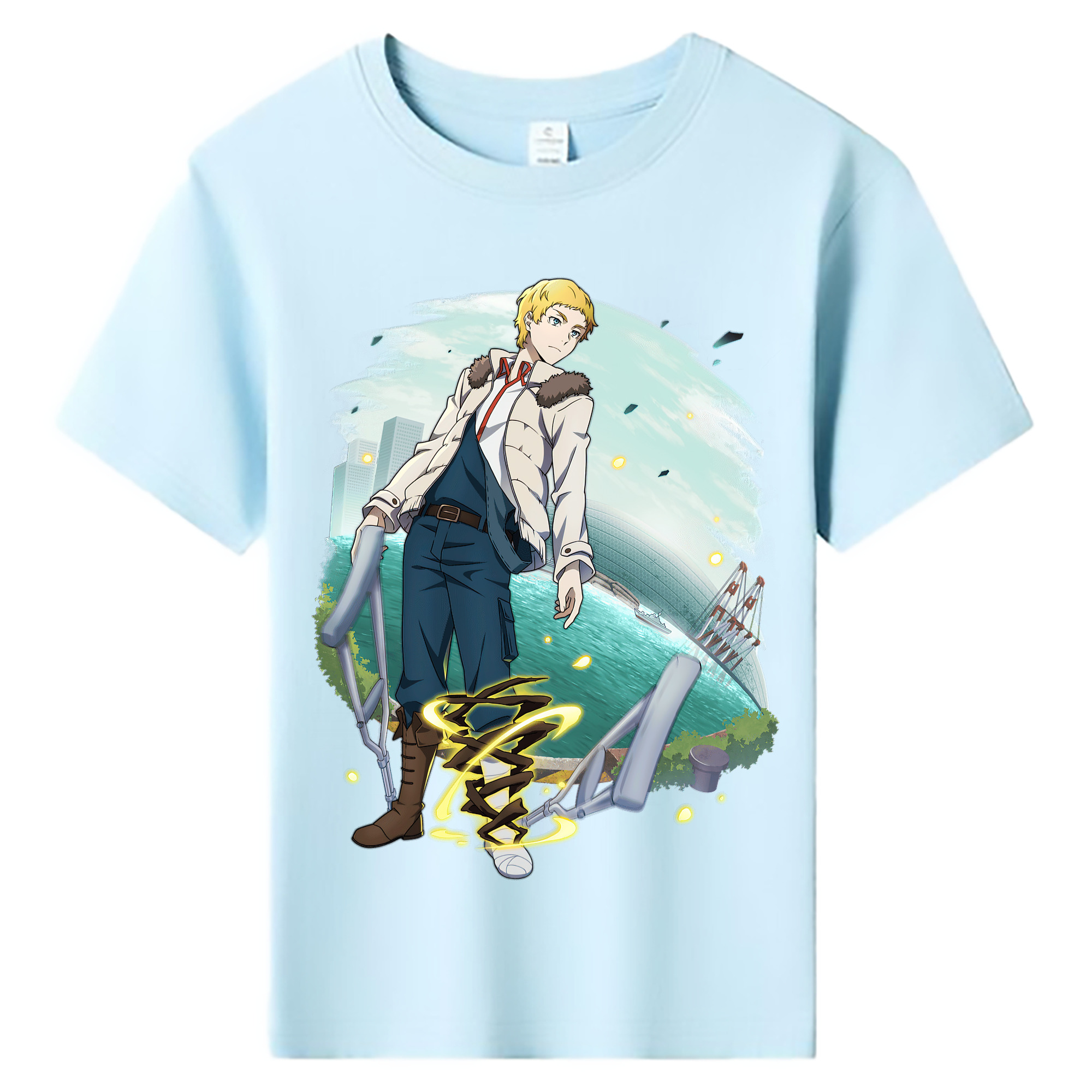 （画像用） 文豪ストレイドッグス Bungo Stray Dogs 綿100％キッズTシャツ（フロントプリント）